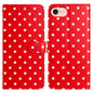 Small Dots Pattern Vegan Leather Phone Case, For iPhone 17e / 16e, For iPhone 17 Pro Max, For iPhone 17 Pro, For iPhone 17