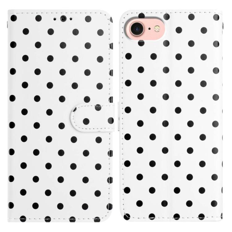 Small Dots Pattern Vegan Leather Phone Case, For iPhone 17e / 16e, For iPhone 17 Pro Max, For iPhone 17 Pro, For iPhone 17
