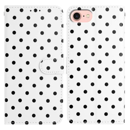 Small Dots Pattern Vegan Leather Phone Case, For iPhone 17e / 16e, For iPhone 17 Pro Max, For iPhone 17 Pro, For iPhone 17