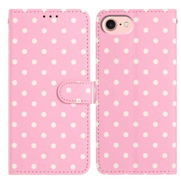 Small Dots Pattern Vegan Leather Phone Case, For iPhone 17e / 16e, For iPhone 17 Pro Max, For iPhone 17 Pro, For iPhone 17