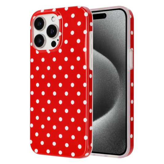 IMD Colorful Dots Pattern TPU Full Coverage Phone Case, For iPhone 16 Pro Max, For iPhone 16 Pro, For iPhone 16 Plus