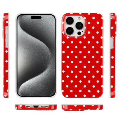 IMD Colorful Dots Pattern TPU Full Coverage Phone Case, For iPhone 16 Pro Max, For iPhone 16 Pro, For iPhone 16 Plus