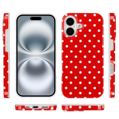 IMD Colorful Dots Pattern TPU Full Coverage Phone Case, For iPhone 16, For iPhone 15 Pro Max, For iPhone 15 Pro