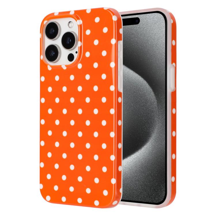 IMD Colorful Dots Pattern TPU Full Coverage Phone Case, For iPhone 16, For iPhone 15 Pro Max, For iPhone 15 Pro