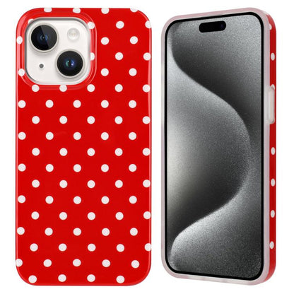 IMD Colorful Dots Pattern TPU Full Coverage Phone Case, For iPhone 15 Plus, For iPhone 15, For iPhone 14 Plus