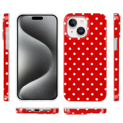 IMD Colorful Dots Pattern TPU Full Coverage Phone Case, For iPhone 15 Plus, For iPhone 15, For iPhone 14 Plus