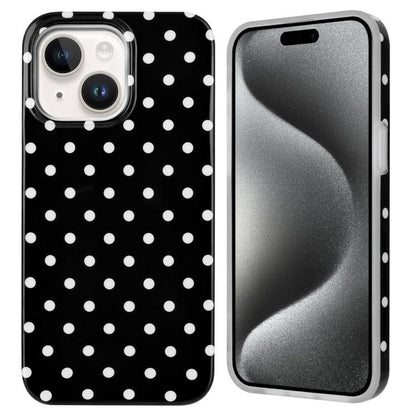 IMD Colorful Dots Pattern TPU Full Coverage Phone Case, For iPhone 15 Plus, For iPhone 15, For iPhone 14 Plus