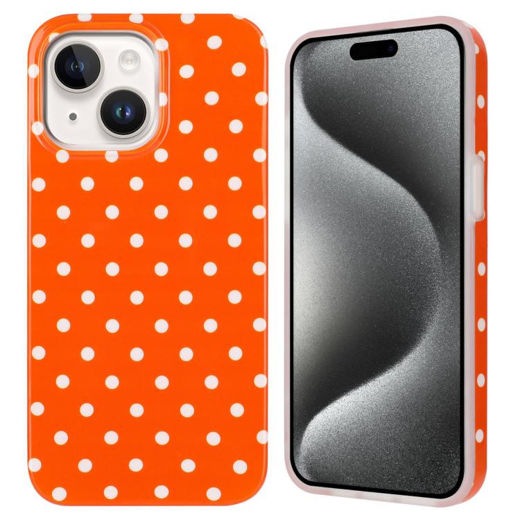 IMD Colorful Dots Pattern TPU Full Coverage Phone Case, For iPhone 15 Plus, For iPhone 15, For iPhone 14 Plus