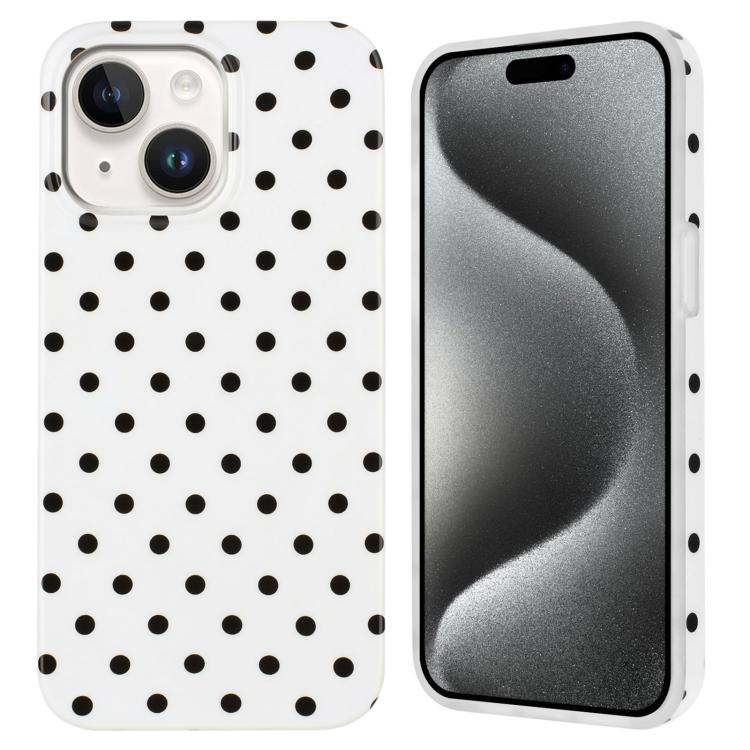 IMD Colorful Dots Pattern TPU Full Coverage Phone Case, For iPhone 15 Plus, For iPhone 15, For iPhone 14 Plus