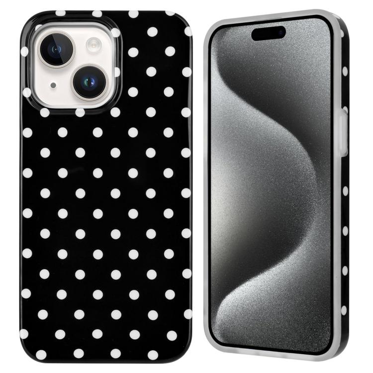 IMD Colorful Dots Pattern TPU Full Coverage Phone Case, For iPhone 15 Plus, For iPhone 15, For iPhone 14 Plus