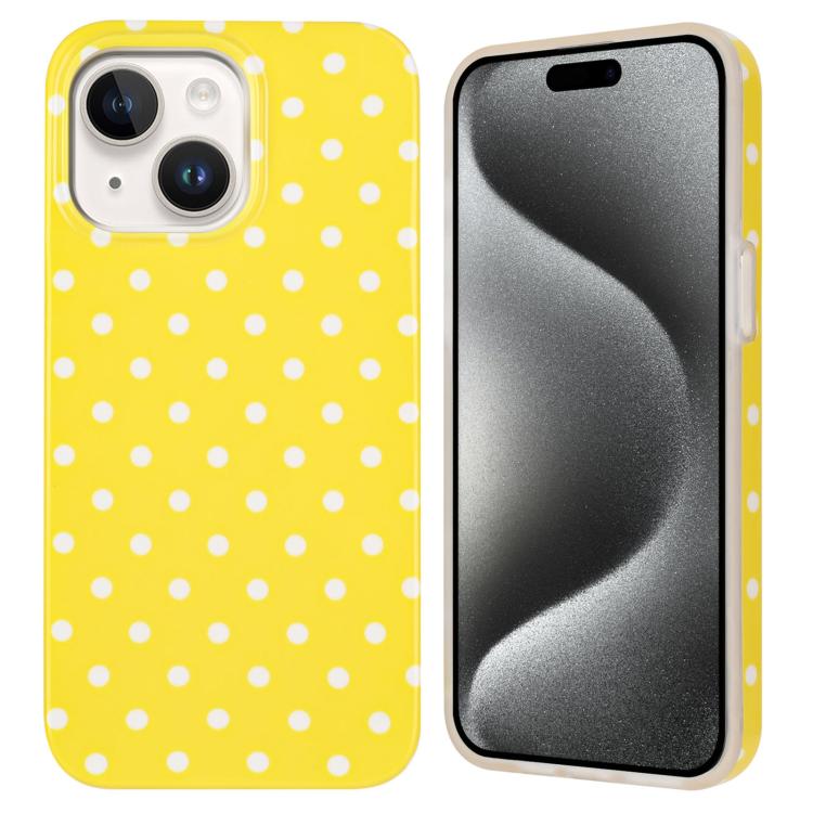 IMD Colorful Dots Pattern TPU Full Coverage Phone Case, For iPhone 15 Plus, For iPhone 15, For iPhone 14 Plus