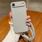 Solid Color Liquid Silicone Magnetic Phone Case with Lanyard, For iPhone Air