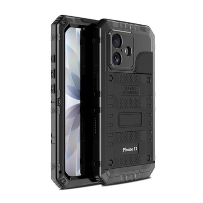 Four-proof Metal Hybrid Silicone Phone Case, For iPhone 17 Pro Max, For iPhone 17 Pro, For iPhone 17, For iPhone Air