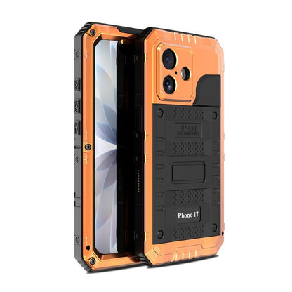 Four-proof Metal Hybrid Silicone Phone Case, For iPhone 17 Pro Max, For iPhone 17 Pro, For iPhone 17, For iPhone Air