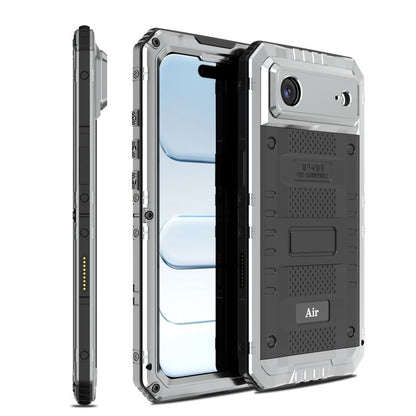 Four-proof Metal Hybrid Silicone Phone Case, For iPhone 17 Pro Max, For iPhone 17 Pro, For iPhone 17, For iPhone Air