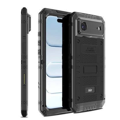 Four-proof Metal Hybrid Silicone Phone Case, For iPhone 17 Pro Max, For iPhone 17 Pro, For iPhone 17, For iPhone Air