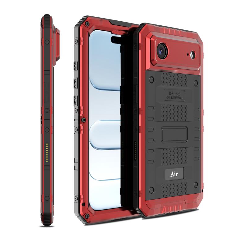 Four-proof Metal Hybrid Silicone Phone Case, For iPhone 17 Pro Max, For iPhone 17 Pro, For iPhone 17, For iPhone Air
