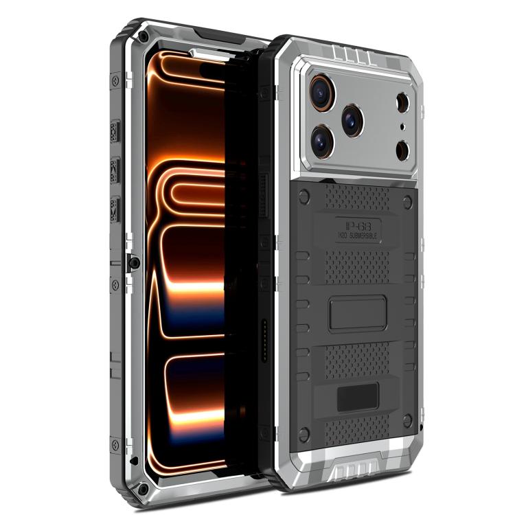 Four-proof Metal Hybrid Silicone Phone Case, For iPhone 17 Pro Max, For iPhone 17 Pro, For iPhone 17, For iPhone Air
