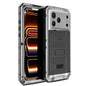 Four-proof Metal Hybrid Silicone Phone Case, For iPhone 17 Pro Max, For iPhone 17 Pro, For iPhone 17, For iPhone Air