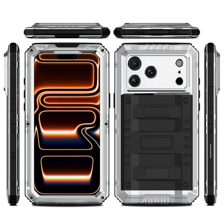 Four-proof Metal Hybrid Silicone Phone Case, For iPhone 17 Pro Max, For iPhone 17 Pro, For iPhone 17, For iPhone Air