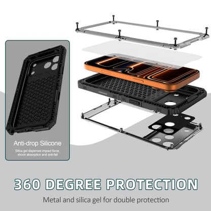 Four-proof Metal Hybrid Silicone Phone Case, For iPhone 17 Pro Max, For iPhone 17 Pro, For iPhone 17, For iPhone Air