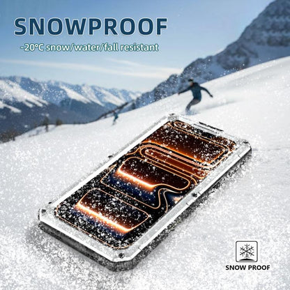 Four-proof Metal Hybrid Silicone Phone Case, For iPhone 17 Pro Max, For iPhone 17 Pro, For iPhone 17, For iPhone Air