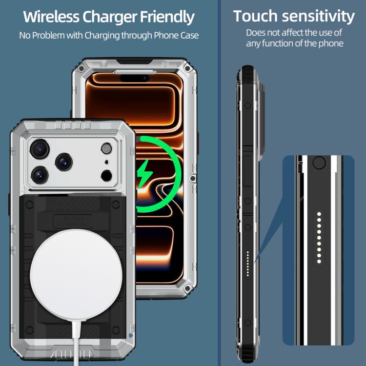Four-proof Metal Hybrid Silicone Phone Case, For iPhone 17 Pro Max, For iPhone 17 Pro, For iPhone 17, For iPhone Air