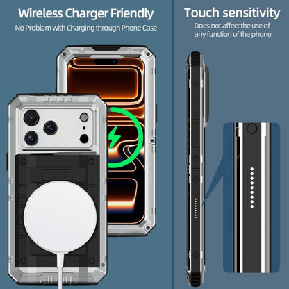 Four-proof Metal Hybrid Silicone Phone Case, For iPhone 17 Pro Max, For iPhone 17 Pro, For iPhone 17, For iPhone Air