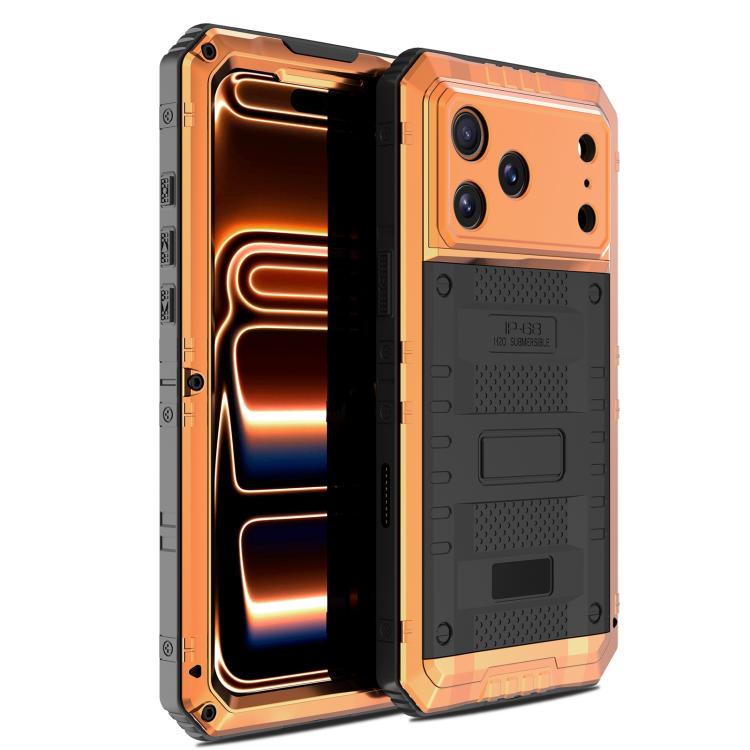 Four-proof Metal Hybrid Silicone Phone Case, For iPhone 17 Pro Max, For iPhone 17 Pro, For iPhone 17, For iPhone Air