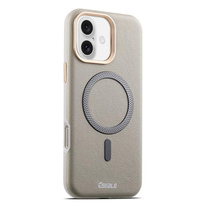ESEBLE L2 Litchi Texture Metal Lens Magnetic Phone Case, For iPhone 17 Pro Max, For iPhone 17 Pro, For iPhone 17, For iPhone Air, For iPhone 16 Pro Max, For iPhone 16 Pro, For iPhone 16, For iPhone 15 Pro Max