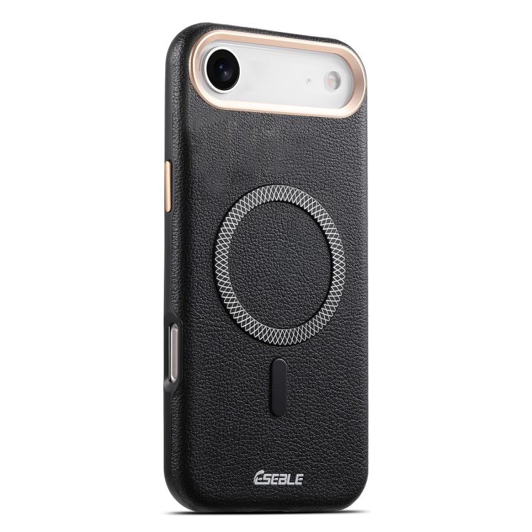 ESEBLE L2 Litchi Texture Metal Lens Magnetic Phone Case, For iPhone 17 Pro Max, For iPhone 17 Pro, For iPhone 17, For iPhone Air, For iPhone 16 Pro Max, For iPhone 16 Pro, For iPhone 16, For iPhone 15 Pro Max