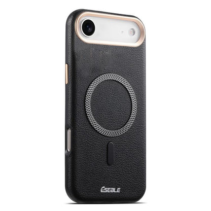ESEBLE L2 Litchi Texture Metal Lens Magnetic Phone Case, For iPhone 17 Pro Max, For iPhone 17 Pro, For iPhone 17, For iPhone Air, For iPhone 16 Pro Max, For iPhone 16 Pro, For iPhone 16, For iPhone 15 Pro Max