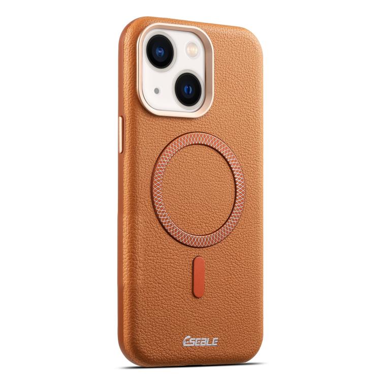 ESEBLE L2 Litchi Texture Metal Lens Magnetic Phone Case, For iPhone 15 Pro, For iPhone 15, For iPhone 14 / 13, For iPhone 14 Pro, For iPhone 14 Pro Max, For iPhone 13 Pro Max, For iPhone 13 Pro
