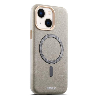 ESEBLE L2 Litchi Texture Metal Lens Magnetic Phone Case, For iPhone 15 Pro, For iPhone 15, For iPhone 14 / 13, For iPhone 14 Pro, For iPhone 14 Pro Max, For iPhone 13 Pro Max, For iPhone 13 Pro