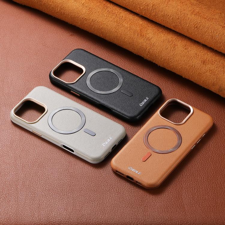 ESEBLE L2 Litchi Texture Metal Lens Magnetic Phone Case, For iPhone 15 Pro, For iPhone 15, For iPhone 14 / 13, For iPhone 14 Pro, For iPhone 14 Pro Max, For iPhone 13 Pro Max, For iPhone 13 Pro