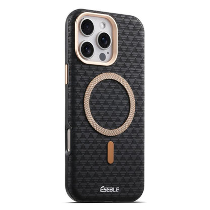 ESEBLE L3 Triangular Shield Metal Lens Magnetic Phone Case, For iPhone 17, For iPhone 16 Pro Max, For iPhone 16 Pro, For iPhone 16, For iPhone 15 Pro Max, For iPhone 15 Pro