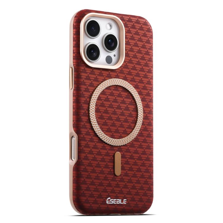 ESEBLE L3 Triangular Shield Metal Lens Magnetic Phone Case, For iPhone 17, For iPhone 16 Pro Max, For iPhone 16 Pro, For iPhone 16, For iPhone 15 Pro Max, For iPhone 15 Pro