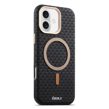 ESEBLE L3 Triangular Shield Metal Lens Magnetic Phone Case, For iPhone 17, For iPhone 16 Pro Max, For iPhone 16 Pro, For iPhone 16, For iPhone 15 Pro Max, For iPhone 15 Pro