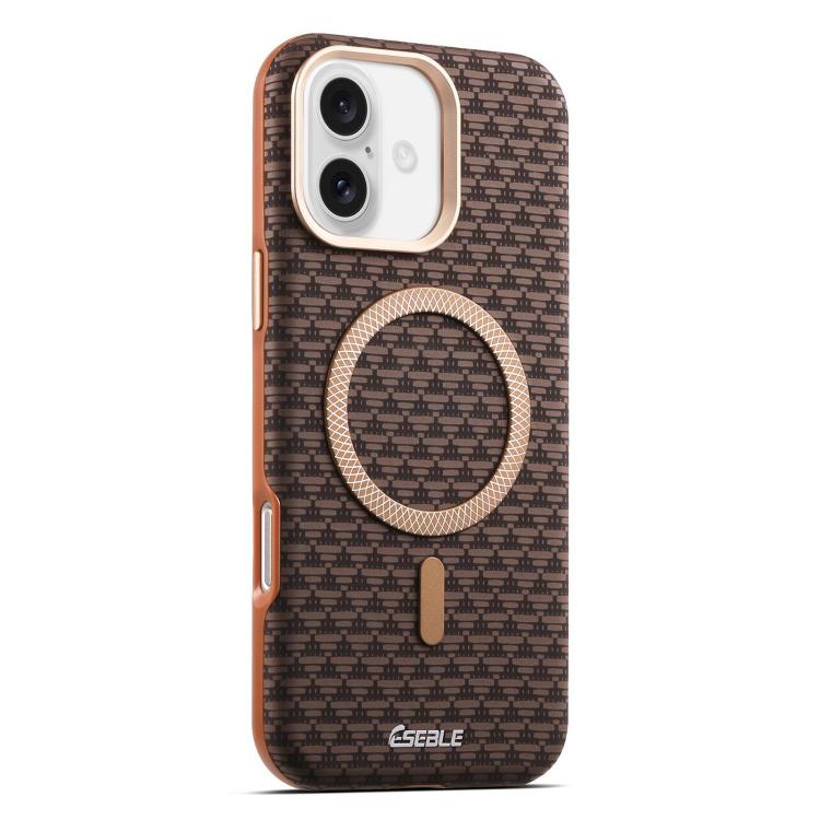 ESEBLE L3 Triangular Shield Metal Lens Magnetic Phone Case, For iPhone 17, For iPhone 16 Pro Max, For iPhone 16 Pro, For iPhone 16, For iPhone 15 Pro Max, For iPhone 15 Pro