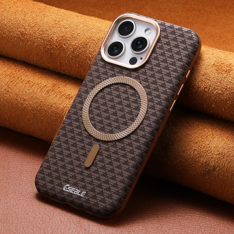 ESEBLE L3 Triangular Shield Metal Lens Magnetic Phone Case, For iPhone 17, For iPhone 16 Pro Max, For iPhone 16 Pro, For iPhone 16, For iPhone 15 Pro Max, For iPhone 15 Pro