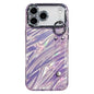 Plating Ripples Texture Wristband Holder TPU Phone Case with Lens Film, For iPhone 17 Pro Max, For iPhone 17 Pro, For iPhone 17, For iPhone Air, For iPhone 16 Pro Max, For iPhone 16 Pro, For iPhone 16 Plus, For iPhone 16