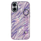 Plating Ripples Texture Wristband Holder TPU Phone Case with Lens Film, For iPhone 17 Pro Max, For iPhone 17 Pro, For iPhone 17, For iPhone Air, For iPhone 16 Pro Max, For iPhone 16 Pro, For iPhone 16 Plus, For iPhone 16