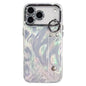 Plating Feather-Gauze Texture Wristband Holder TPU Phone Case with Lens Film, For iPhone 17 Pro Max, For iPhone 17 Pro, For iPhone 17, For iPhone Air, For iPhone 16 Pro Max, For iPhone 16 Pro, For iPhone 16 Plus, For iPhone 16