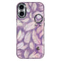 Plating Feather Texture Wristband Holder TPU Phone Case with Lens Film, For iPhone 17 Pro Max, For iPhone 17 Pro, For iPhone 17, For iPhone Air, For iPhone 16 Pro Max, For iPhone 16 Pro, For iPhone 16 Plus, For iPhone 16