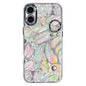 Plating Feather Texture Wristband Holder TPU Phone Case with Lens Film, For iPhone 17 Pro Max, For iPhone 17 Pro, For iPhone 17, For iPhone Air, For iPhone 16 Pro Max, For iPhone 16 Pro, For iPhone 16 Plus, For iPhone 16