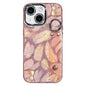 Plating Feather Texture Wristband Holder TPU Phone Case with Lens Film, For iPhone 13