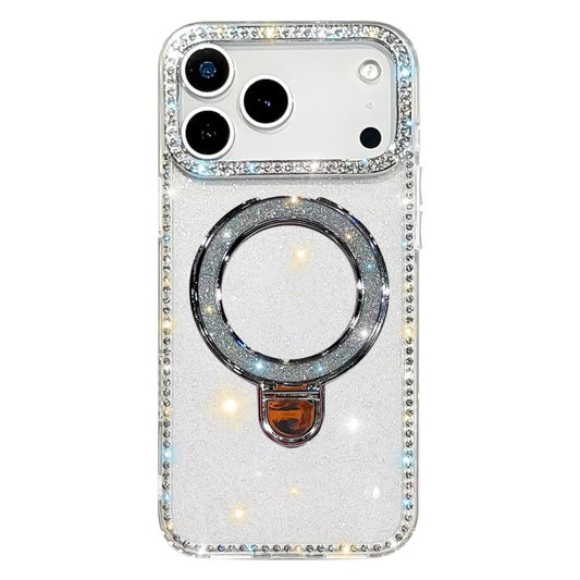 Rhinestone Glitter Kickstand Dual-side IMD Phone Case, For iPhone 17 Pro Max, For iPhone 17 Pro, For iPhone 17, For iPhone Air
