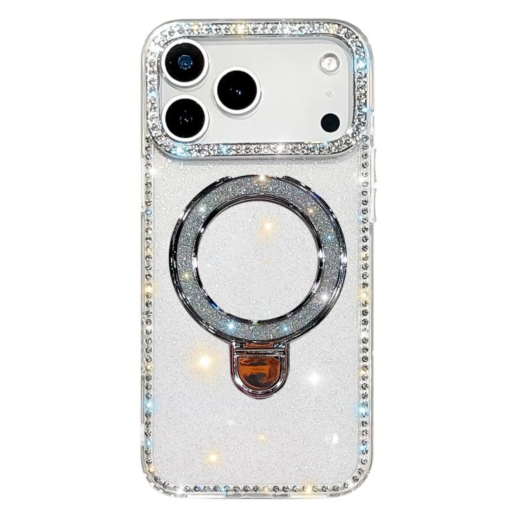 Rhinestone Glitter Kickstand Dual-side IMD Phone Case, For iPhone 17 Pro Max, For iPhone 17 Pro, For iPhone 17, For iPhone Air