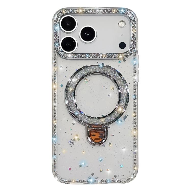 Rhinestone Glitter Kickstand Dual-side IMD Phone Case, For iPhone 17 Pro Max, For iPhone 17 Pro, For iPhone 17, For iPhone Air