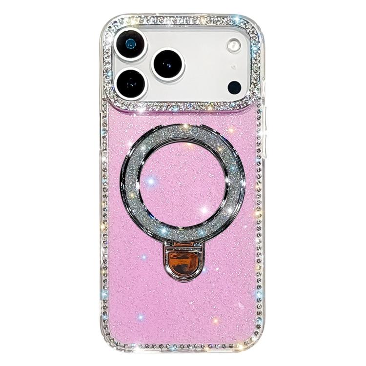 Rhinestone Glitter Kickstand Dual-side IMD Phone Case, For iPhone 17 Pro Max, For iPhone 17 Pro, For iPhone 17, For iPhone Air
